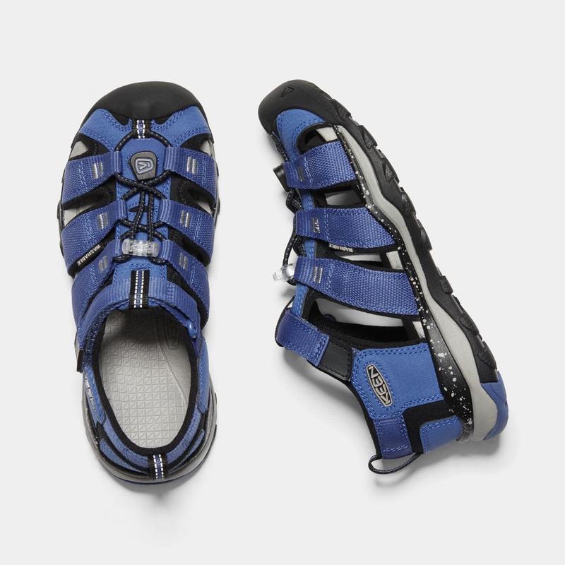 Keen Newport Neo H2 - Çocuk Trekking Sandalet - Mavi/Siyah - Türkiye (912076VNQ)